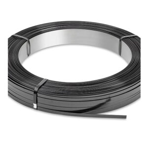 FLEJE DE ACERO PAVONADO 1/2" CALIBRE: 0.020mm