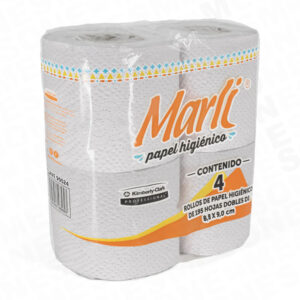 PAPEL HIGIÉNICO TRADICIONAL MARLI C/4 ROLLOS