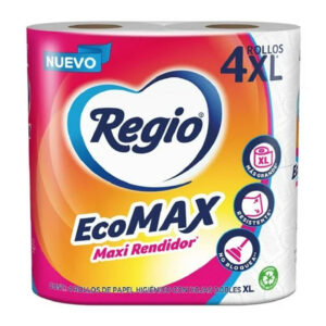 PAPEL HIGENICO REGIO CON 4 ROLLOS