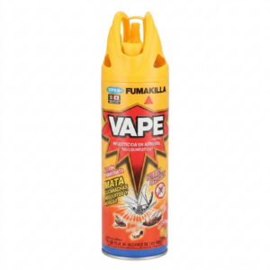 INSECTICIDA AEROSOL VAPE DE 600 ML NARANJA